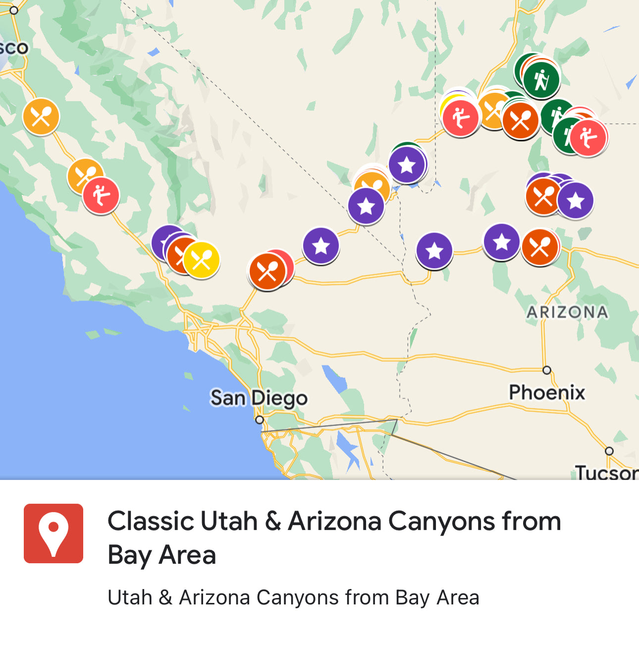 USA - Utah & Arizona Canyons from Bay Area - 9 days (RU)